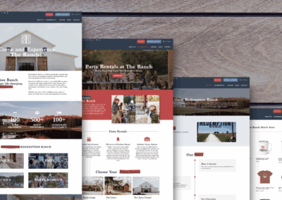 Event Venue Website, SEO, & Merch Store Integration